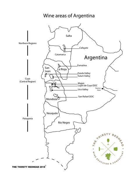 Argentina wine map : The Thirsty Redhead