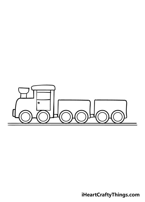 How To Draw A Simple Train Station