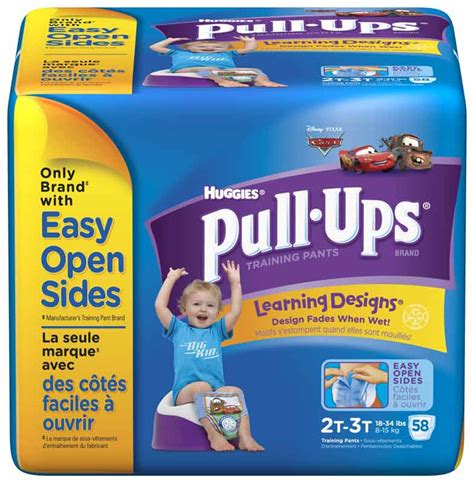 Amazon.com: Huggies Pull-Ups Training Pants with Learning Designs, Boys, 2T-3T, 58 Count: Health ...