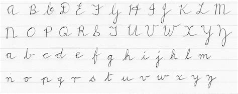 Complete Cursive Alphabet | AlphabetWorksheetsFree.com