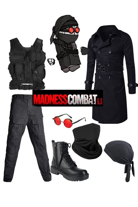 Hank J. Wimbleton from Madness Combat Costume - Elemental Spot