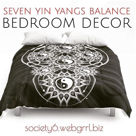 bedroom decor / seven yin yangs balance / symbolism geometry by ...