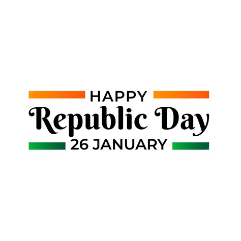 Happy Republic Day, Republic Day Of India, 26 January, Republic Day PNG and Vector with ...