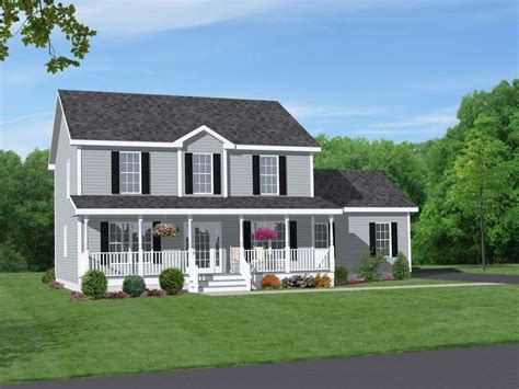 Two Story Brick House Plans Front Porch - Architecture Plans | #110084