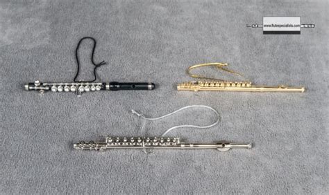 Black Piccolo Ornament - Flute Specialists