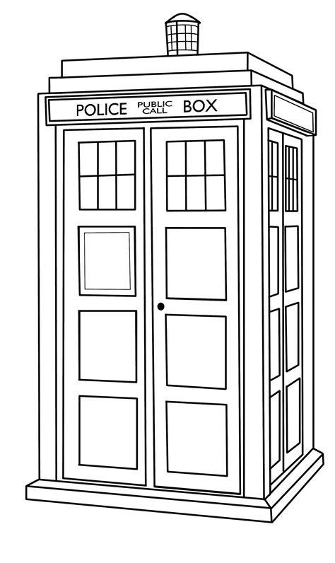 Tardis Outline by CallMePin on DeviantArt