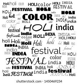 Holi Festival Colors Word Cloudillustration Stock Illustration 1450469234 | Shutterstock