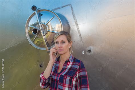 Portrait of a female farmer Stock Photo | Adobe Stock