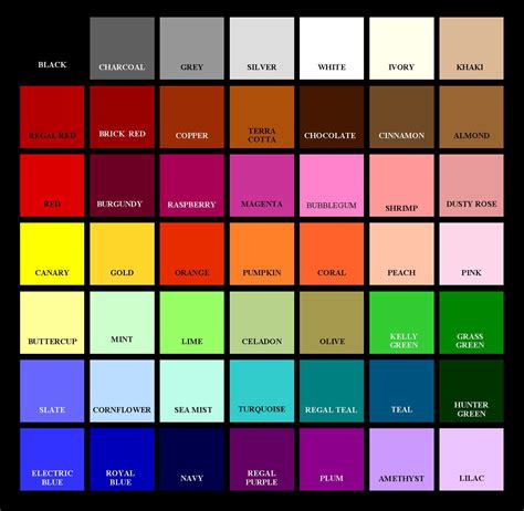 color chart - - Yahoo Image Search Results Fabric Wall Decals, Removable Wall Decals, Nursery ...