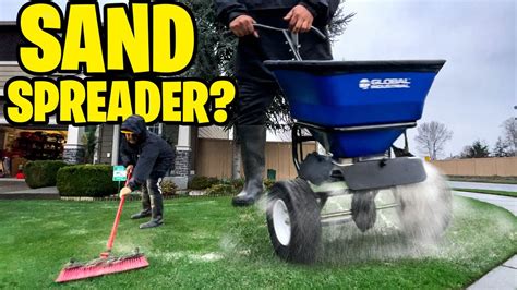 Sand Spreader? To level your lawn? Does it work? Make sand leveling ...