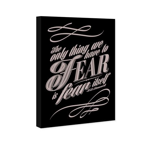 Wynwood Studio 'The Fear' Typography and Quotes Wall Art Canvas Print ...