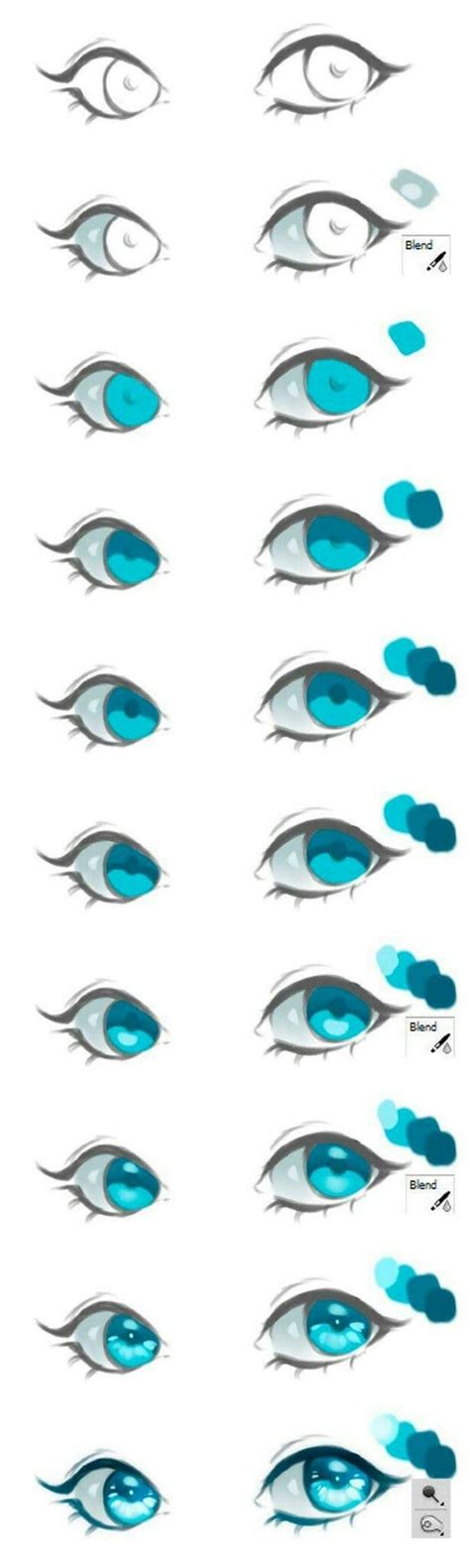 Easy eye tutorial | Anime drawings tutorials, Anime art tutorial, Eye ...