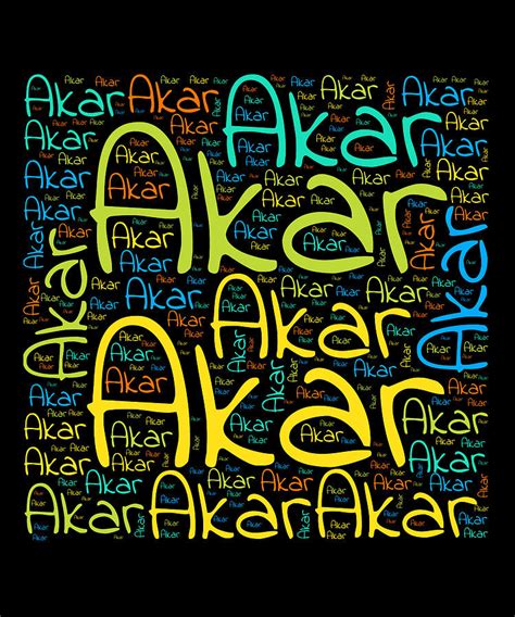 Akar, Names Without Frontiers. Digital Art by Vidddie Publyshd - Fine ...