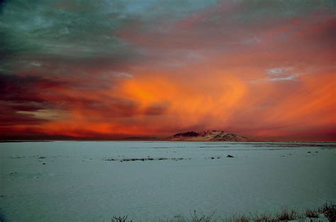 Sunset afterglow over Antelope Island | Flickr - Photo Sharing!