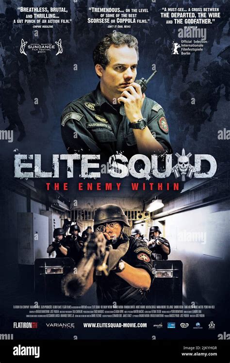 WAGNER MOURA, ANDRE RAMIRO POSTER, ELITE SQUAD: THE ENEMY WITHIN, 2010 Stock Photo - Alamy