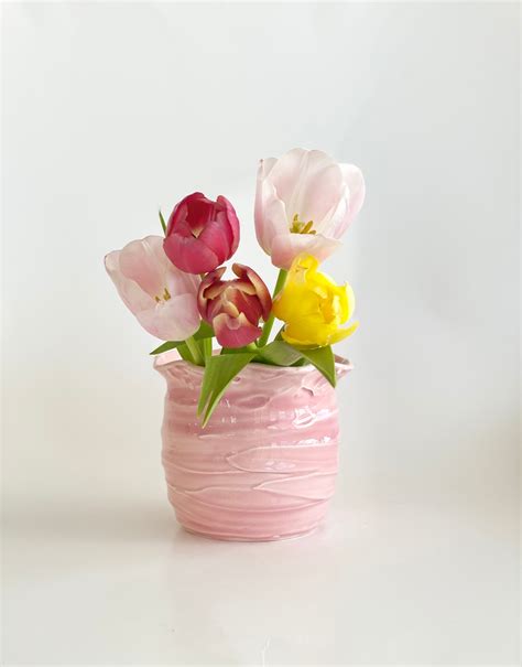 Small Flower Vase, Bud Vase, Cute Vase, Pretty Vase, Boho Vase, Pastel Vase, Boho Vase, Light ...