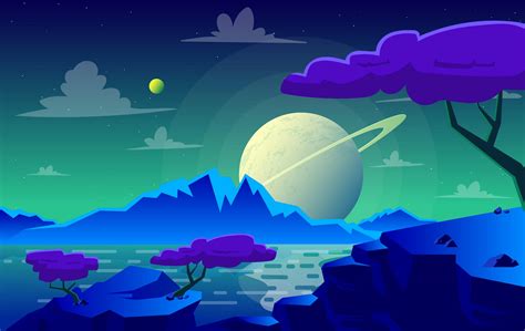 Vector Abstract Landscape Illustration 208955 Vector Art at Vecteezy