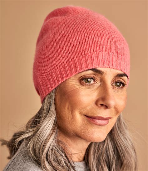 Pink Grapefruit Pure Cashmere | Womens Premium Pure Cashmere Hat