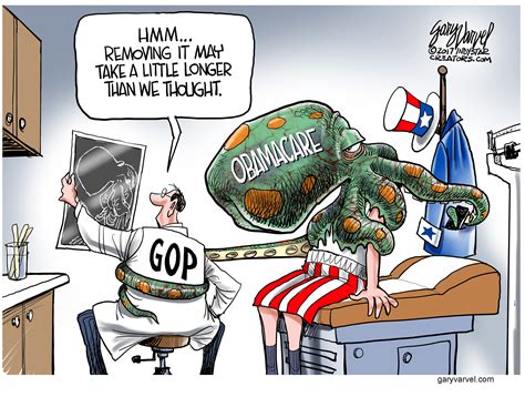 Political Cartoon U.S. GOP Obamacare repeal more complicated than ...