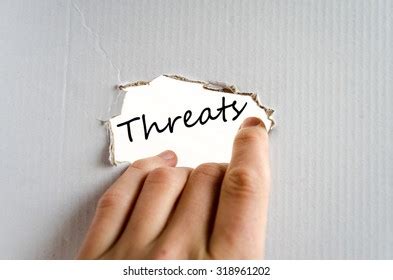 Threats Text Concept Isolated Over White Stock Photo 318961202 ...