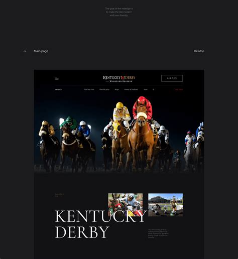 Kentucky Derby_redesign concept on Behance