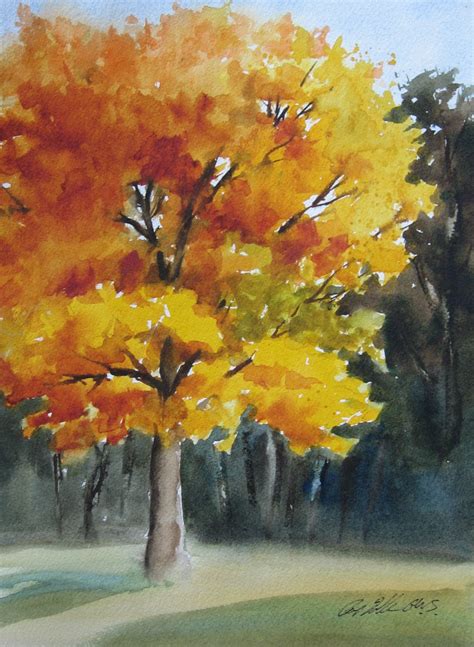 Pat Fiorello - Art Elevates Life: Painting Fall Trees