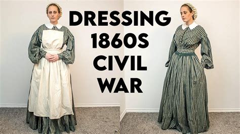 GETTING DRESSED IN THE 1860s - Civil War GRWM: Work / Field Nurse Dress ...