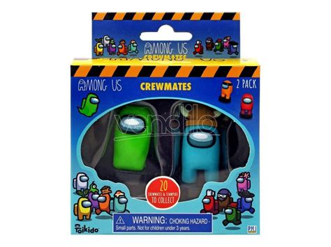 704826 Among Us Mini Figures 8-pack Crewmates Deluxe Box 4 - 5 Cm PMI Prodotto ufficiale ...