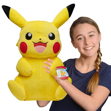 Buy Pokemon Pikachu Giant Plush, 24-inch - Adorable, Ultra-Soft, Life ...