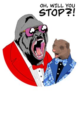 Gorilla Monsoon And Bobby Heenan - Oh, Will You Stop?! T-Shirt