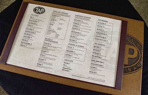 TAP Sport Bar Menu Design MGM Grand Las Vegas on Behance | Menu design, Mgm grand las vegas ...