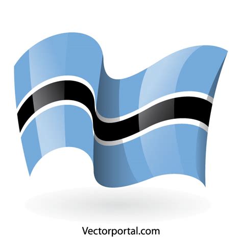 Botswana national flag Royalty-free Stock Vector Images and Clip Art