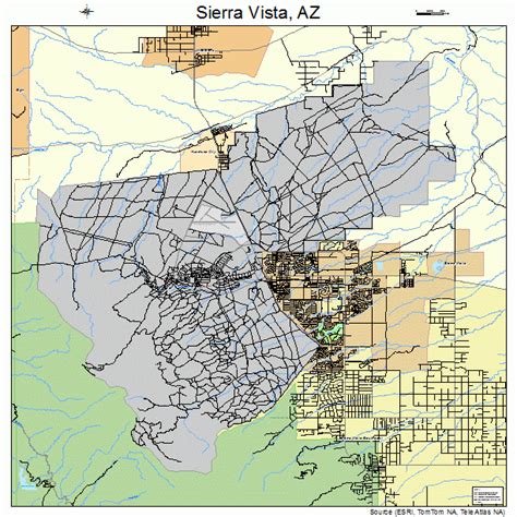 Sierra Vista Arizona Street Map 0466820