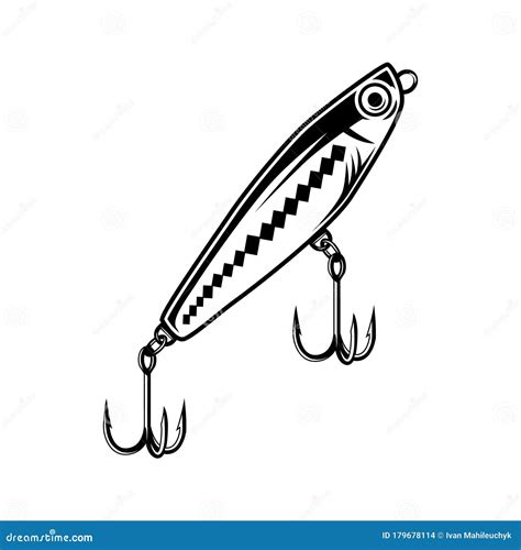 Lure Fishing Logo Vector Illustration | CartoonDealer.com #222020462