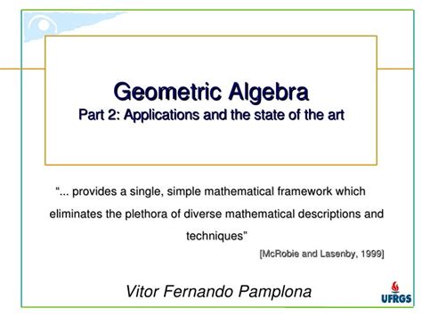 Geometric Algebra 2: Applications