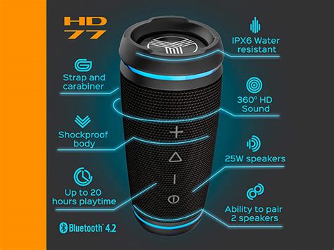 TREBLAB HD77 Ultra Premium Bluetooth Speaker & TREBLAB Z2 Bluetooth 5.0 ...