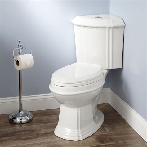 Regent Dual-Flush Corner Toilet with Seat - Bathroom