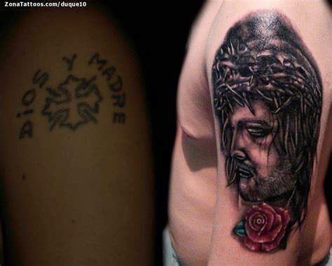 Tatuaje de Cover Up, Cristos, Religiosos