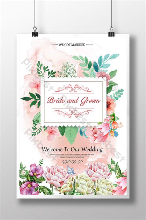 Free Watercolor Flowers Invitation Template | Best Flower Site