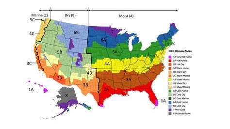 Climate Zone Map from IECC 2021 | Building America Solution Center