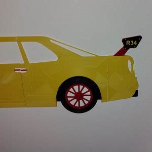 Custom 3D Printed Nissan Skyline R34 Silhouette Wall Art JDM - Etsy