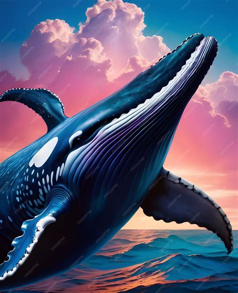 Premium Photo | Humpback whale as illustrated