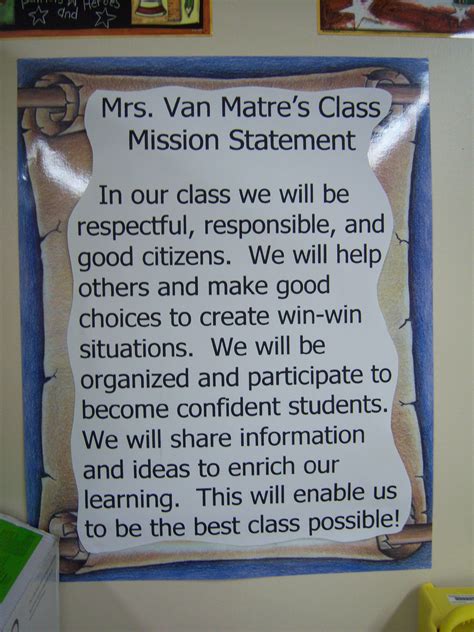 A classroom mission stratement rich in the 7 habit language | Classroom mission statement, Class ...