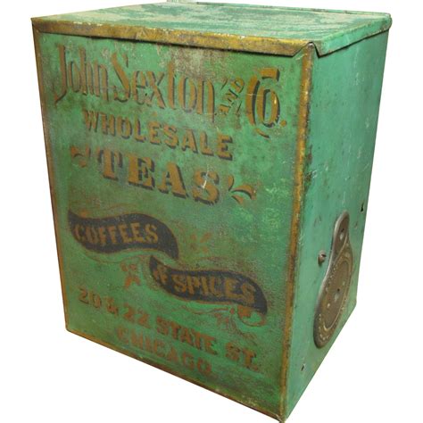 Early Old John Sexton & Co. Tea Tin - Great Advertising Graphics - Chicago | Advertising ...