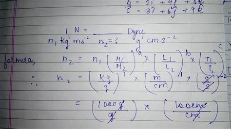 convert 1 dyne into newton using dimensional analysis - Physics - Units ...