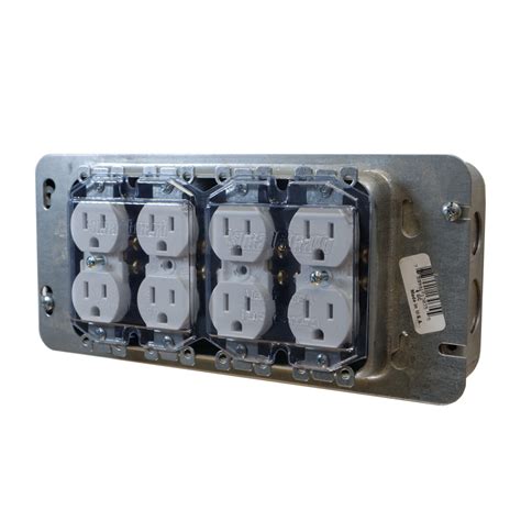 4 Gang Pre-Fab Cover, Duplex Outlets, 10 count | Plastic Covers ...