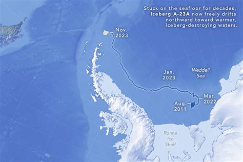 World’s Largest Iceberg is on the Move