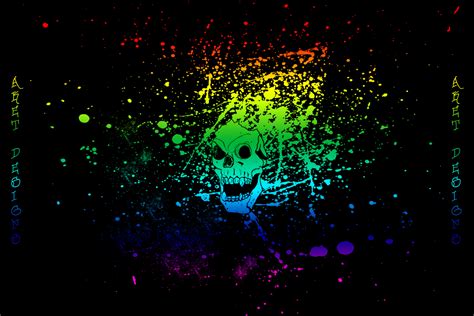 Rainbow Skull Vector by Aket-Designs on DeviantArt