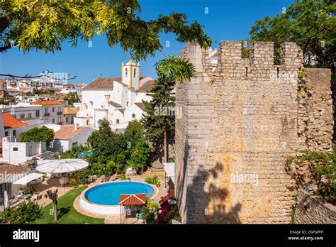 Portugal, Algarve, Tavira, the old town, castle (castelo) of Tavira Stock Photo - Alamy