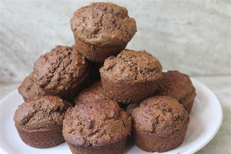 Chocolate Wheat Bran Muffins Recipe - Yummy Tummy